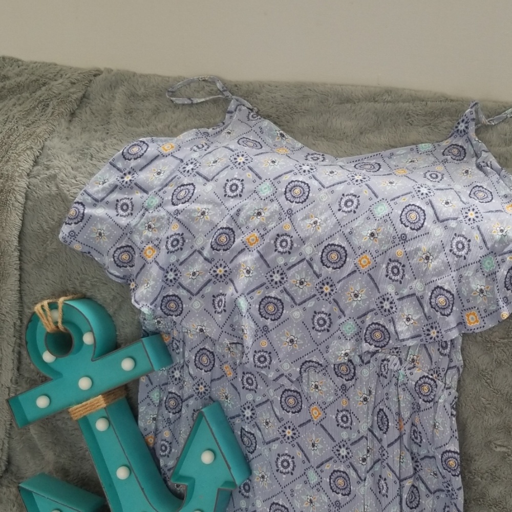 Mudd long pattern sundress w/slit in front - Picture 4 of 7